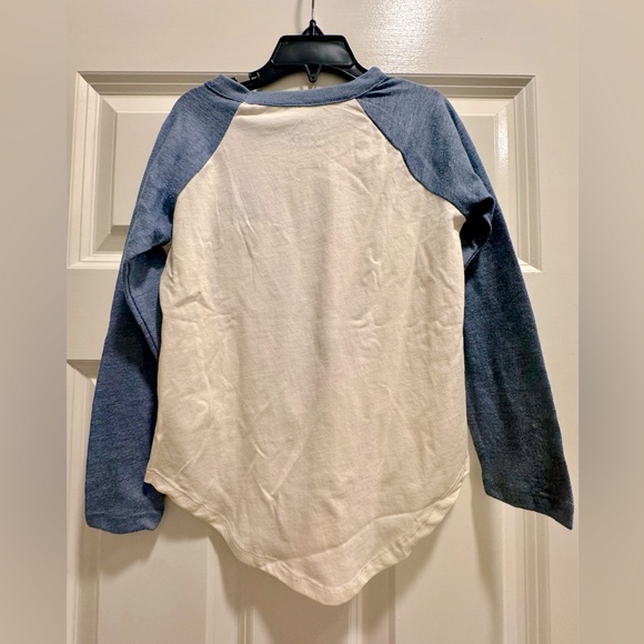 CHASER NWOT SZ 7 Grateful Dead Kids Long Sleeve Jersey Shirt, ruffled shoulders - Picture 3 of 5